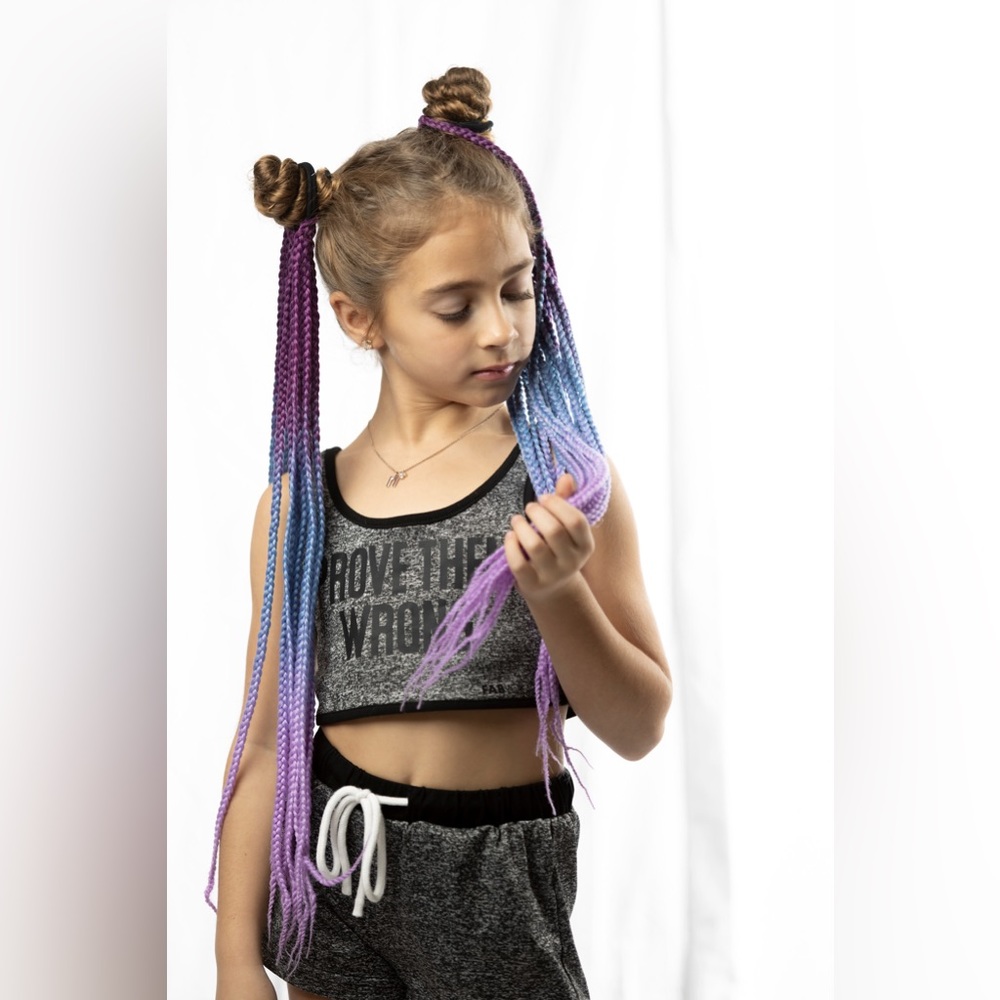 2 Colorful Ponytail Hair Extensions
